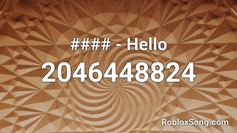 OMG - Hello Roblox ID