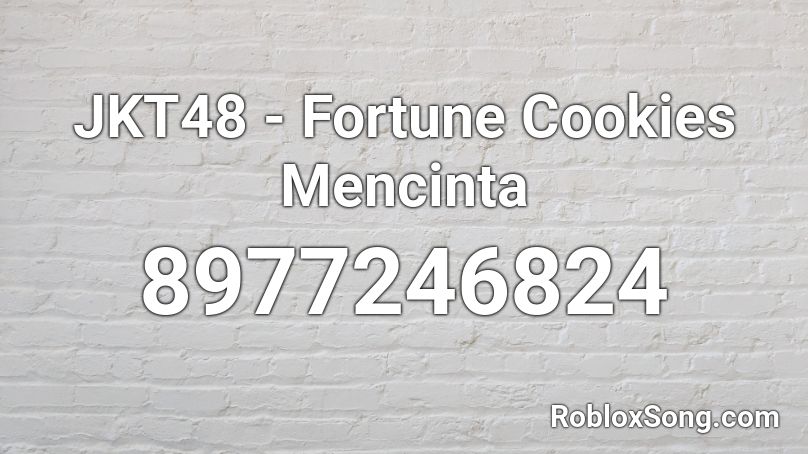 JKT48 - Fortune Cookies Mencinta Roblox ID