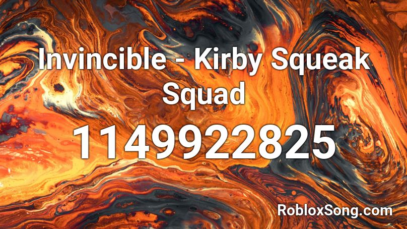Invincible - Kirby Squeak Squad  Roblox ID