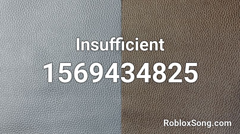 Insufficient Roblox ID