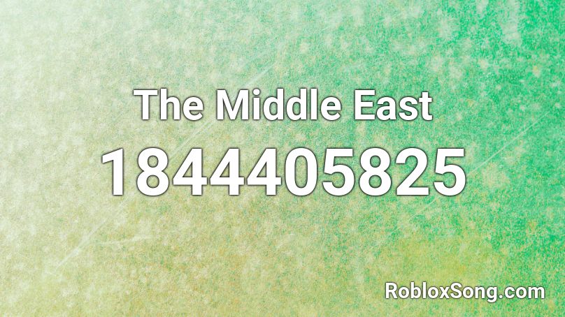 The Middle East Roblox ID