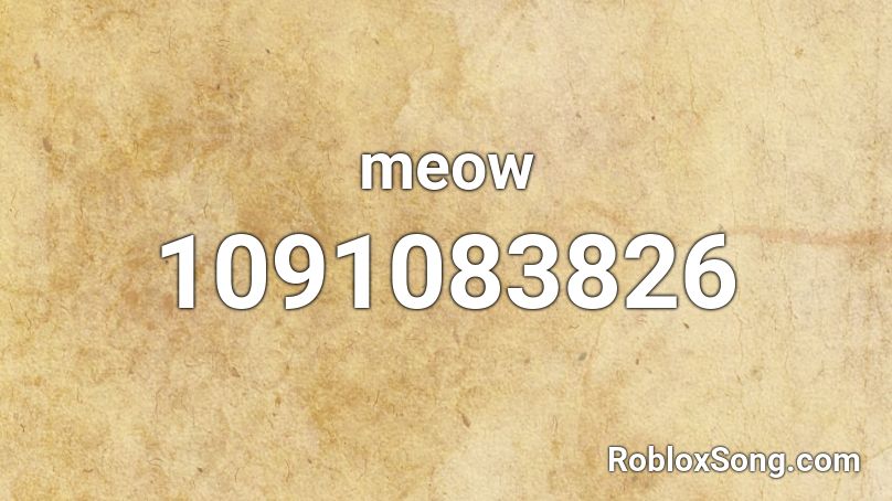 meow Roblox ID