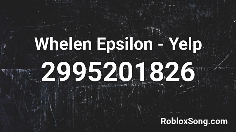 Whelen Epsilon - Yelp Roblox ID