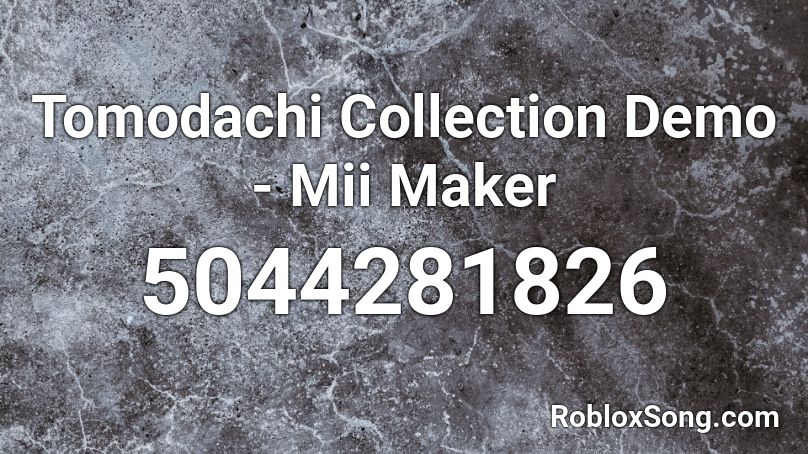 [Broken] Tomodachi Collection Demo - Mii Maker Roblox ID