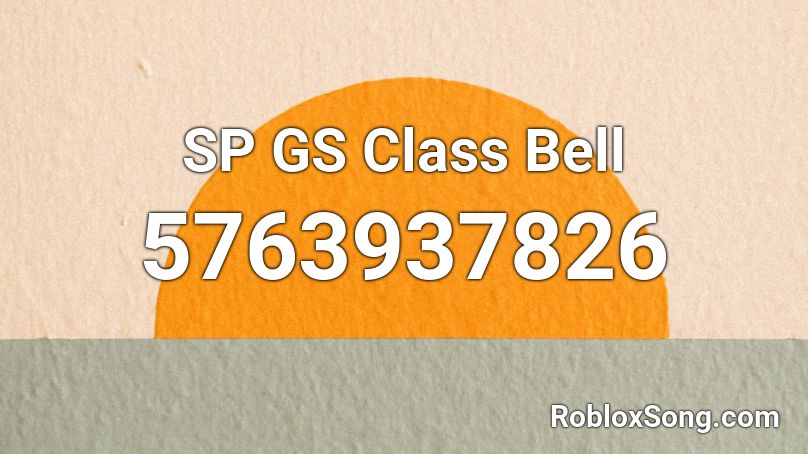 SP GS Class Bell Roblox ID