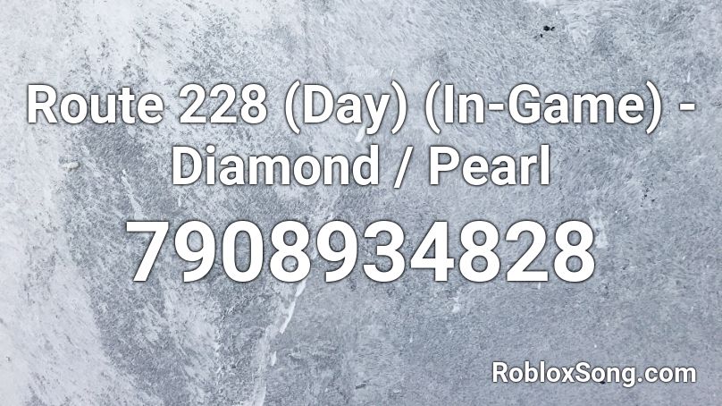 Route 228 (Day) (In-Game) - Diamond / Pearl Roblox ID