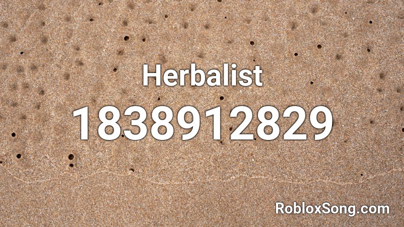 Herbalist Roblox ID