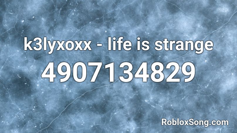 k3lyxoxx - life is strange Roblox ID