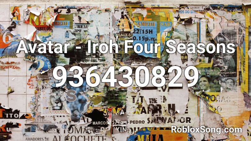 Avatar - Iroh Four Seasons Roblox ID