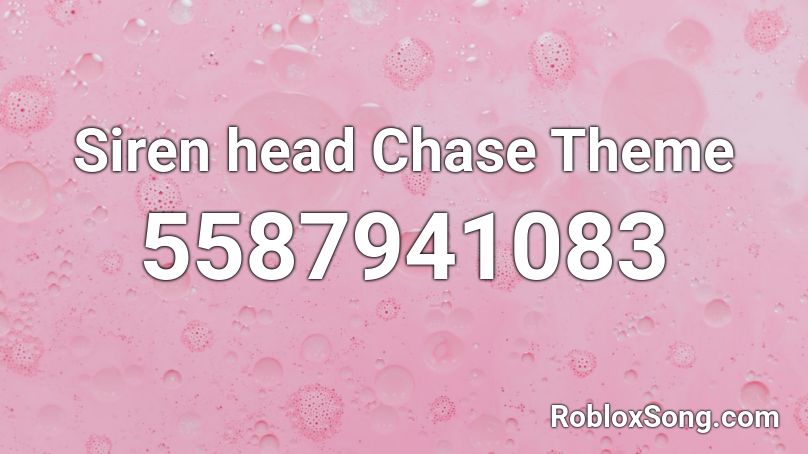 Siren head Chase Theme Roblox ID