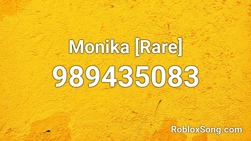 Monika [Rare] Roblox ID
