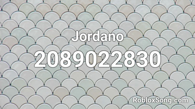 Jordano Roblox ID