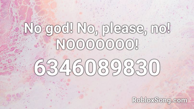 God, please, no Roblox ID