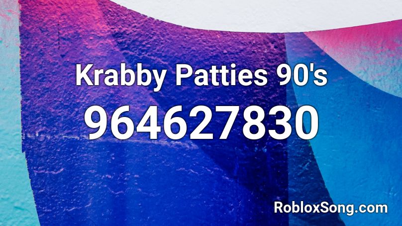 Krabby Patties 90's Roblox ID