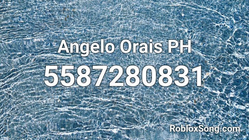 Angelo Orais PH Roblox ID