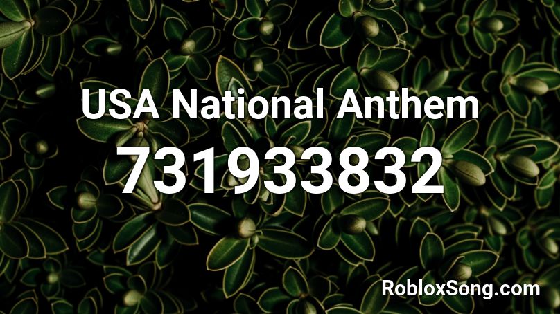 USA National Anthem Roblox ID