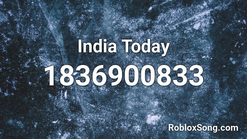 India Today Roblox ID