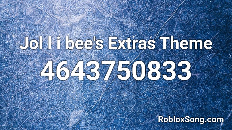 Jollibee's Extras Theme Roblox ID