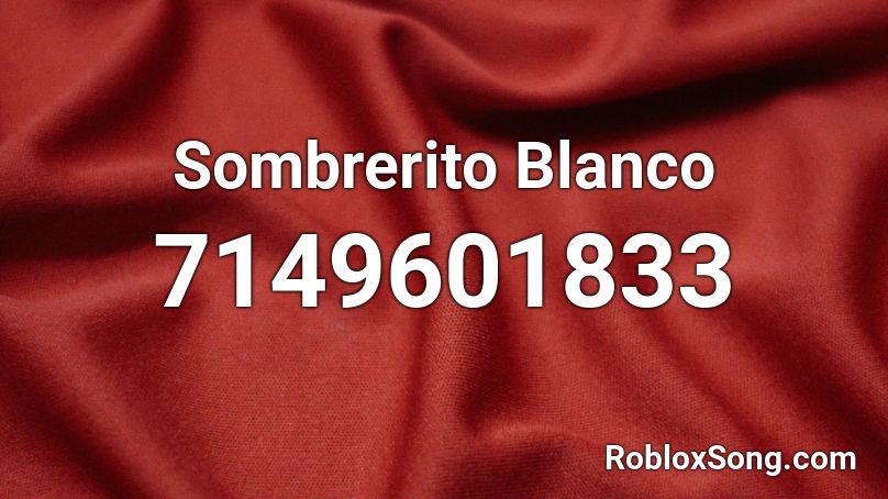 Sombrerito Blanco Roblox ID
