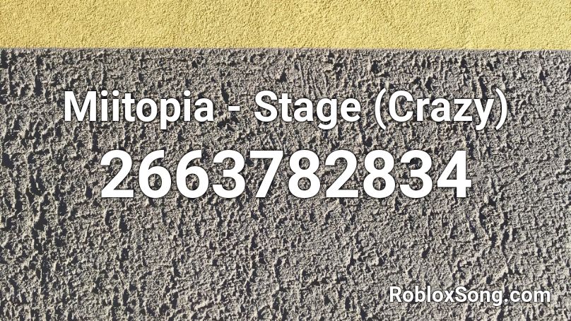 Miitopia - Stage (Crazy) Roblox ID