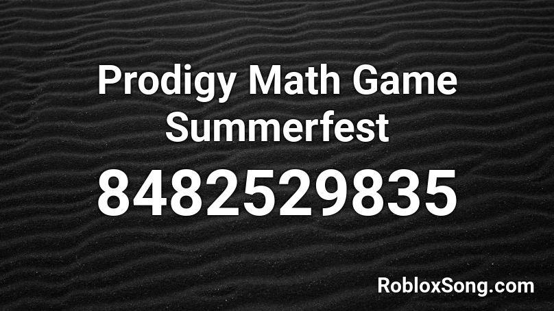 Prodigy Math Game Summerfest Roblox ID