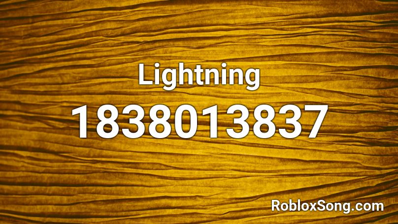 Lightning Roblox ID