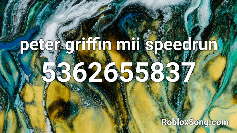 peter griffin mii speedrun Roblox ID