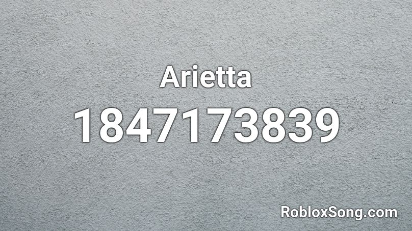 Arietta Roblox ID