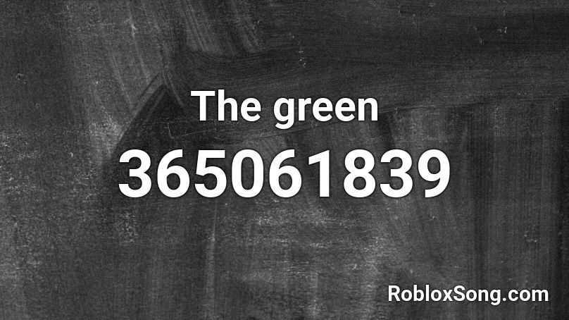 The green Roblox ID