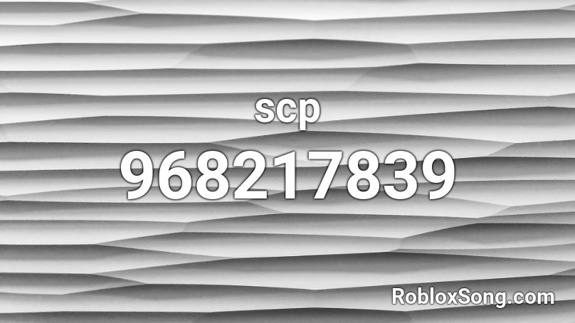 scp Roblox ID