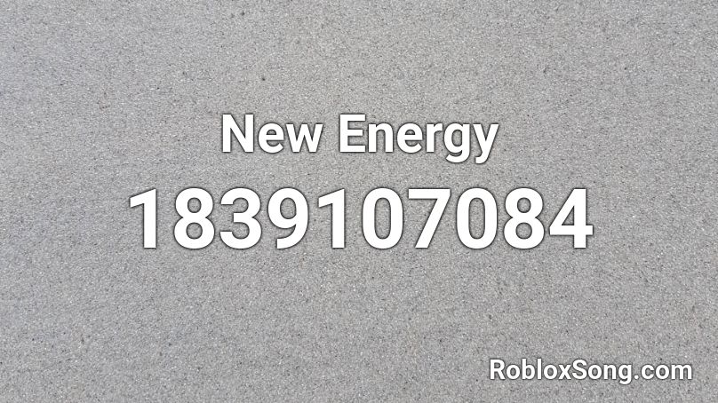 New Energy Roblox ID