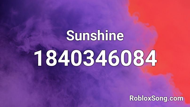 Sunshine Roblox ID