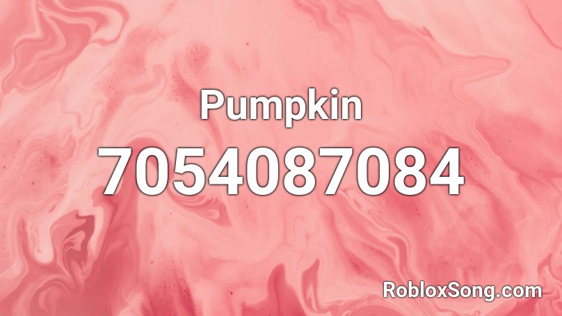 Pumpkin Roblox ID