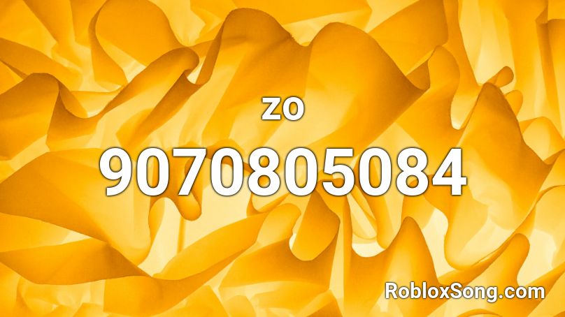 zo Roblox ID