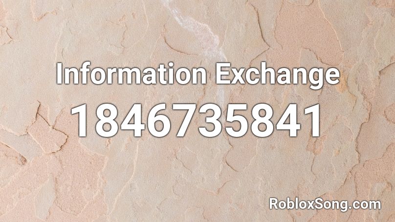 Information Exchange Roblox ID