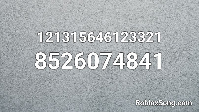 121315646123321 Roblox ID