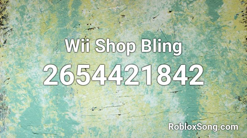 Wii Shop Bling Roblox ID