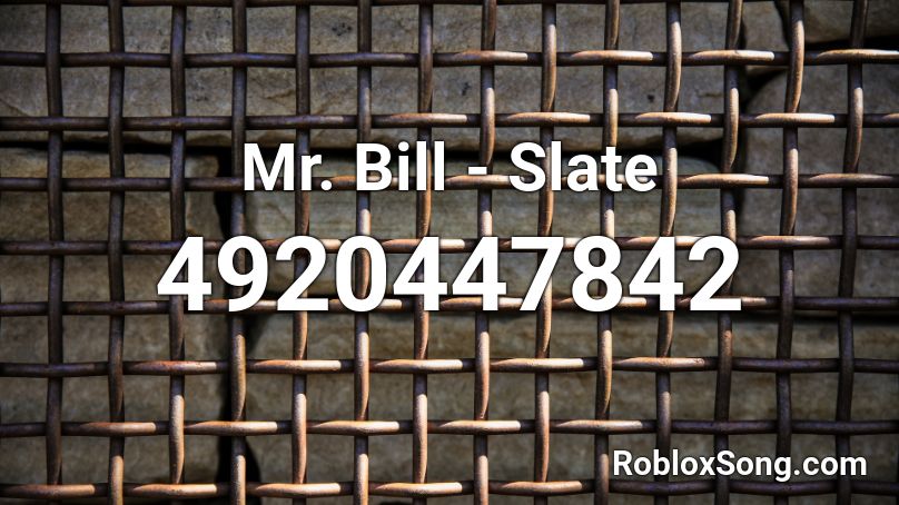 Mr. Bill - Slate Roblox ID