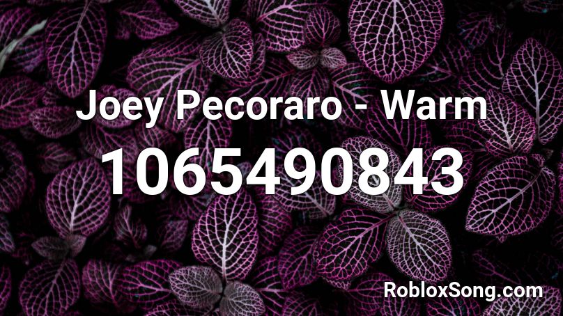 Joey Pecoraro - Warm Roblox ID