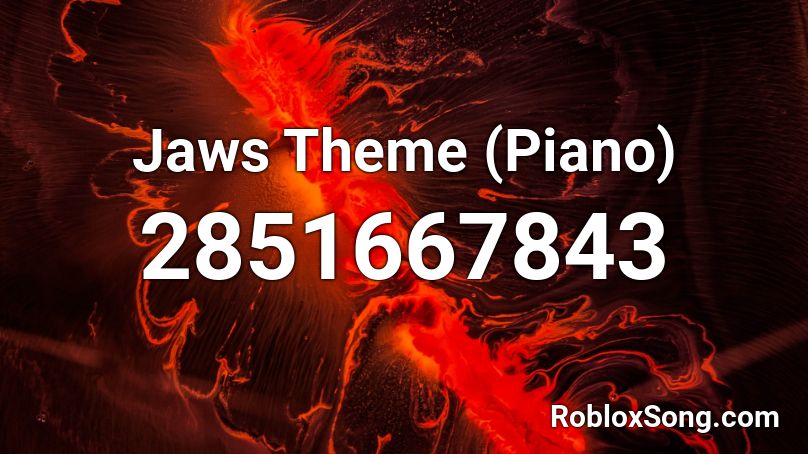 Jaws Theme Piano Roblox Id Roblox Music Codes - jaws theme roblox id