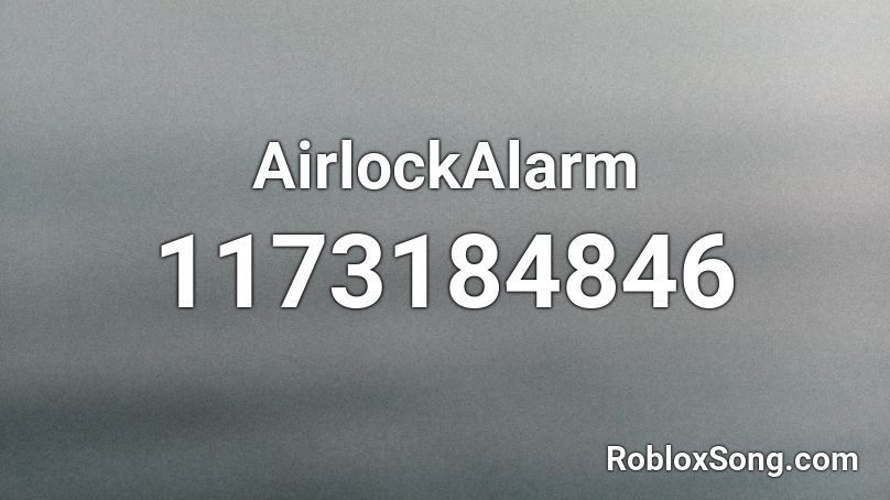 AirlockAlarm Roblox ID