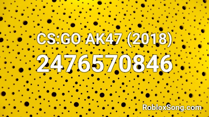 CS:GO AK47 (2018) Roblox ID