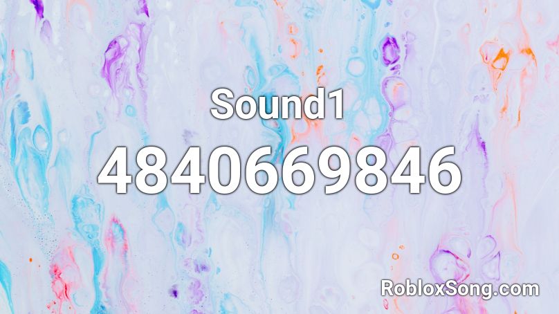 Sound1 Roblox ID