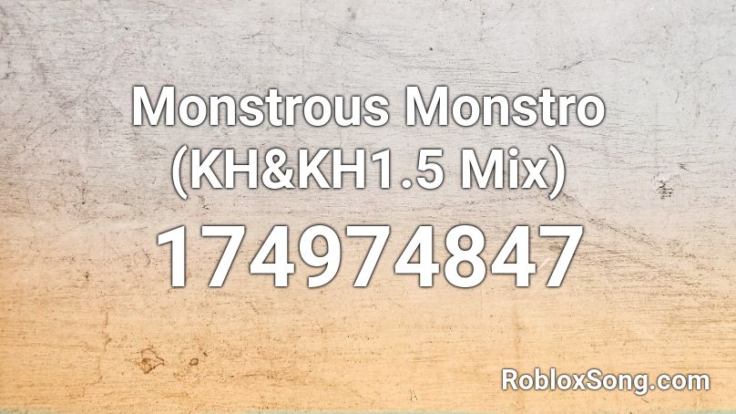 Monstrous Monstro (KH&KH1.5 Mix) Roblox ID