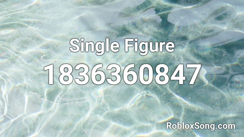 Single Figure Roblox ID