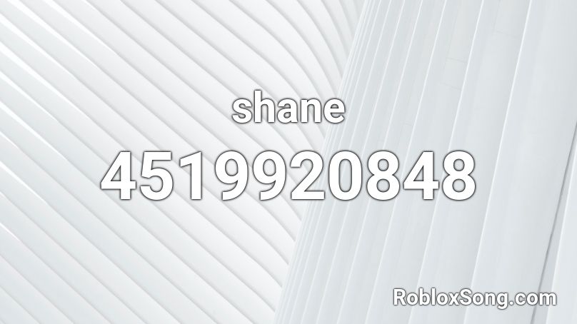 shane Roblox ID