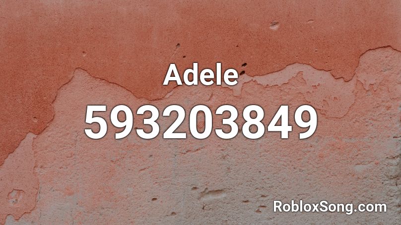 Adele Roblox ID