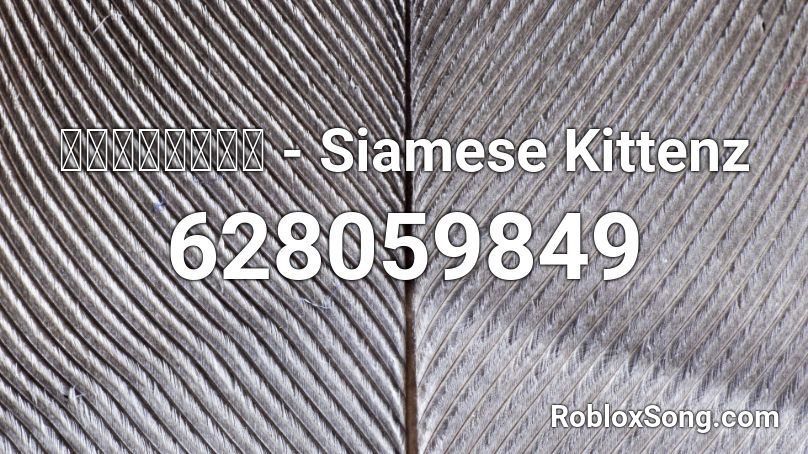 ซึนเดเระ - Siamese Kittenz  Roblox ID
