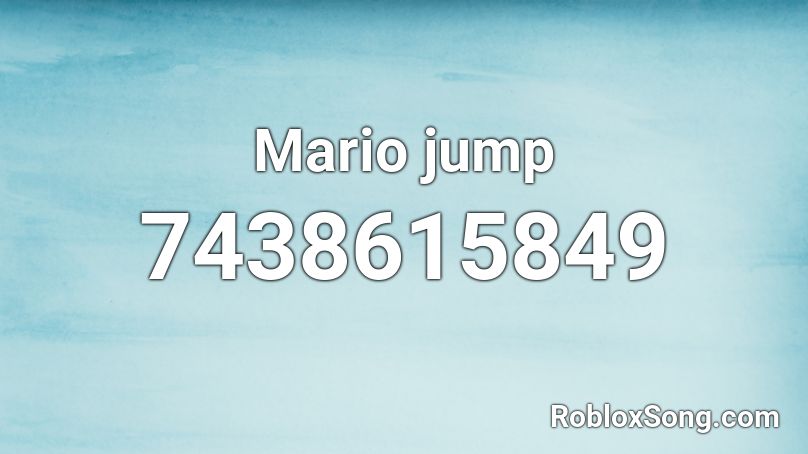 Mario jump Roblox ID