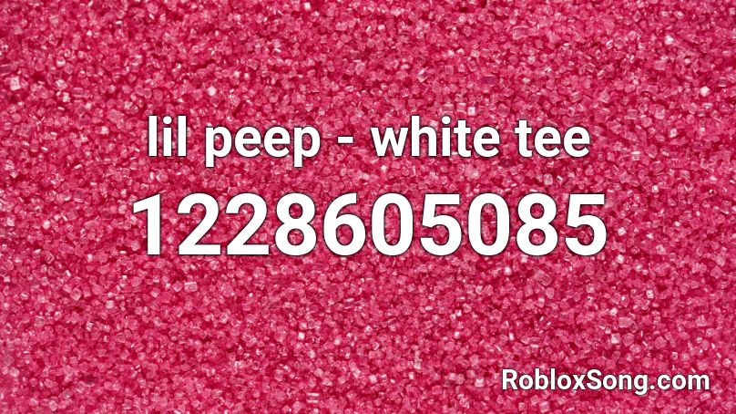 lil peep - white tee Roblox ID